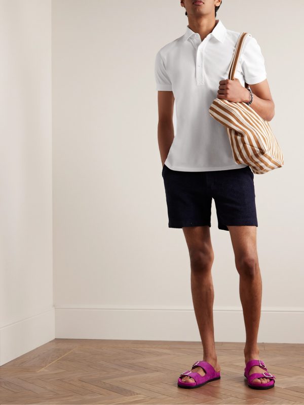Sebastian Slim-Fit Cotton-Piqué Polo Shirt - OU Sebastian Slim-Fit Cotton-Piqué Polo Shirt - OU