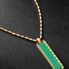 18-Karat Gold, Chalcedony and Diamond Necklace - CU