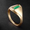 18-Karat Gold, Chalcedony and Diamond Ring 18-Karat Gold, Chalcedony and Diamond Ring