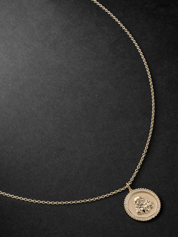 Gold Diamond Pendant Necklace Gold Diamond Pendant Necklace