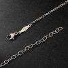 White Gold Diamond Pendant Necklace - BK