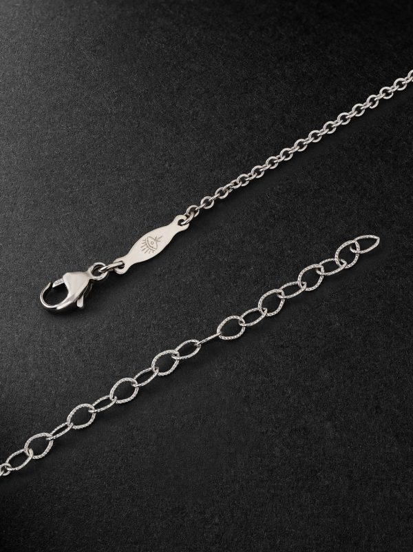 White Gold Diamond Pendant Necklace - BK