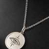 White Gold Diamond Pendant Necklace - CU