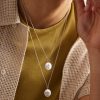White Gold Diamond Pendant Necklace - E1