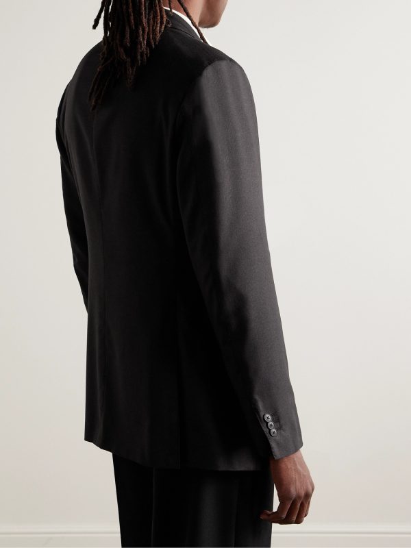 Slim-Fit Silk and Cashmere-Blend Blazer - BK Slim-Fit Silk and Cashmere-Blend Blazer - BK