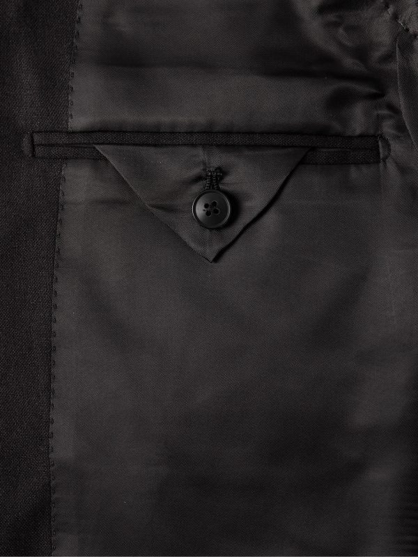 Slim-Fit Silk and Cashmere-Blend Blazer - E2 Slim-Fit Silk and Cashmere-Blend Blazer - E2