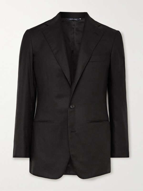 Slim-Fit Silk and Cashmere-Blend Blazer Slim-Fit Silk and Cashmere-Blend Blazer