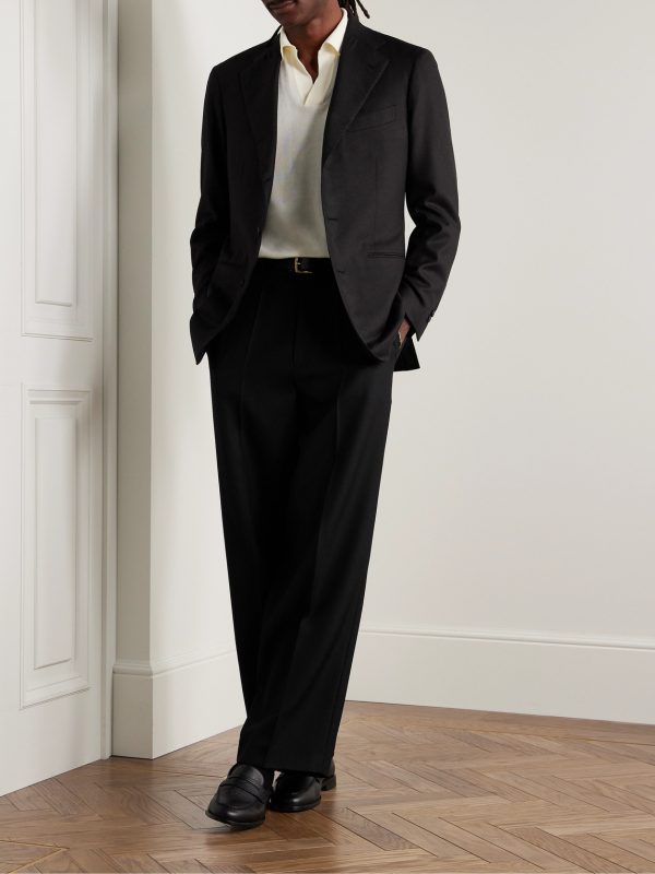 Slim-Fit Silk and Cashmere-Blend Blazer - OU Slim-Fit Silk and Cashmere-Blend Blazer - OU