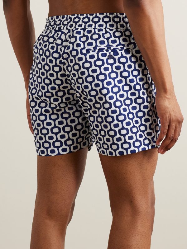 Slim-Fit Short-Length Printed Recycled Swimshorts - BK Slim-Fit Short-Length Printed Recycled Swimshorts - BK