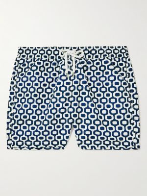 Slim-Fit Short-Length Printed Recycled Swimshorts Slim-Fit Short-Length Printed Recycled Swimshorts