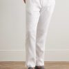 Oscar Straight-Leg Linen and Cotton-Blend Drawstring Trousers - FR
