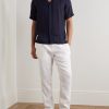 Oscar Straight-Leg Linen and Cotton-Blend Drawstring Trousers - OU