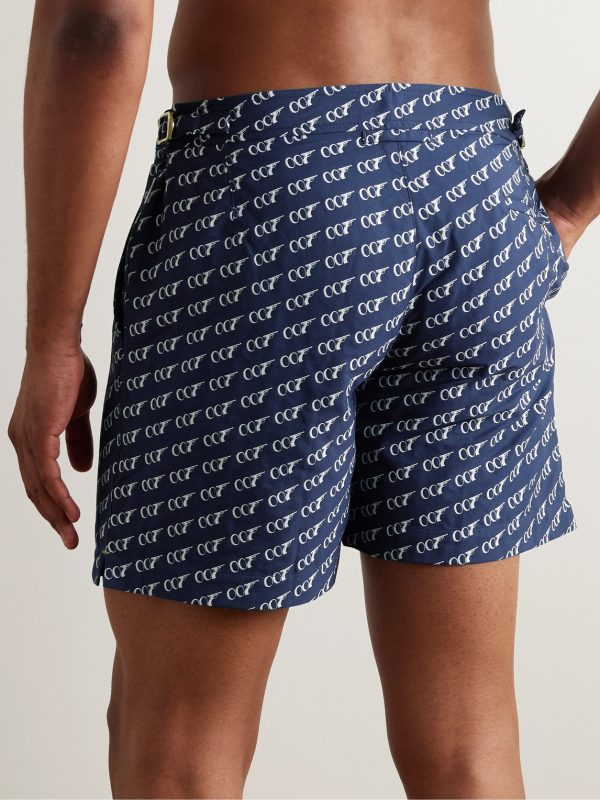 + 007 Bulldog Mid-Length Printed Swim Shorts - BK + 007 Bulldog Mid-Length Printed Swim Shorts - BK