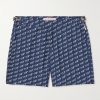 + 007 Bulldog Mid-Length Printed Swim Shorts + 007 Bulldog Mid-Length Printed Swim Shorts
