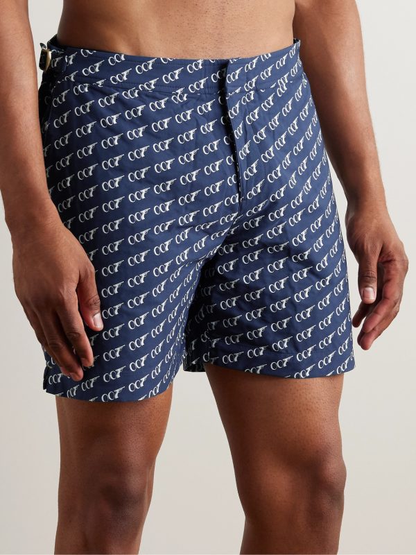 + 007 Bulldog Mid-Length Printed Swim Shorts - OU + 007 Bulldog Mid-Length Printed Swim Shorts - OU