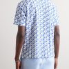 + 007 Howell Camp-Collar Printed Cotton-Terry Shirt - BK + 007 Howell Camp-Collar Printed Cotton-Terry Shirt - BK