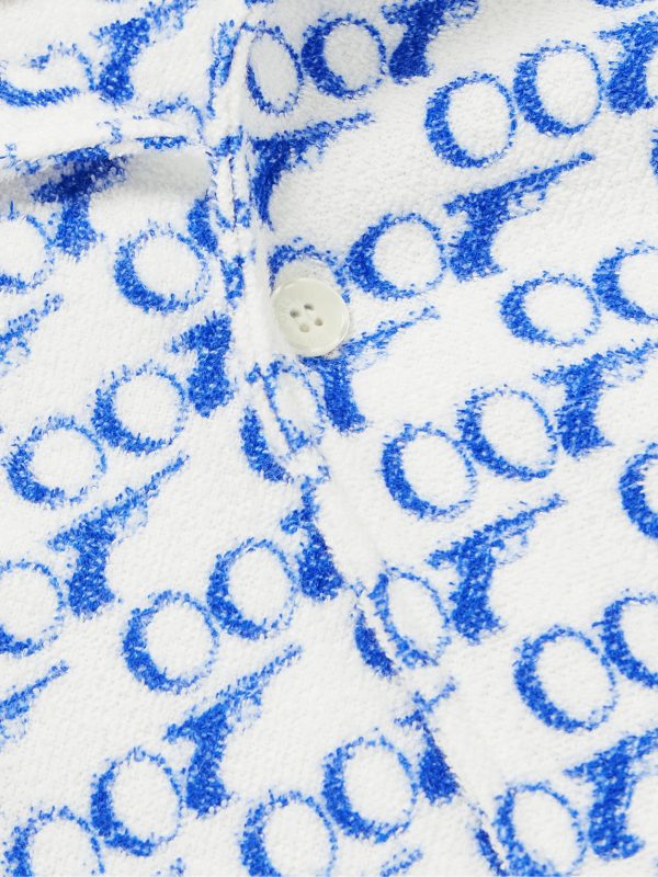 + 007 Howell Camp-Collar Printed Cotton-Terry Shirt - CU + 007 Howell Camp-Collar Printed Cotton-Terry Shirt - CU