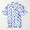 + 007 Howell Camp-Collar Printed Cotton-Terry Shirt + 007 Howell Camp-Collar Printed Cotton-Terry Shirt