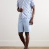 + 007 Howell Camp-Collar Printed Cotton-Terry Shirt - OU + 007 Howell Camp-Collar Printed Cotton-Terry Shirt - OU