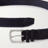 3.5cm Woven Suede Belt - CU 3.5cm Woven Suede Belt - CU