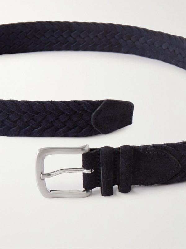 3.5cm Woven Suede Belt - CU 3.5cm Woven Suede Belt - CU