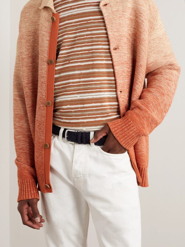 3.5cm Woven Suede Belt - FR 3.5cm Woven Suede Belt - FR