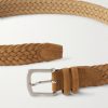 3.5cm Woven Suede Belt - CU 3.5cm Woven Suede Belt - CU