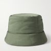 Logo-Appliquéd Padded Nylon Bucket Hat - BK Logo-Appliquéd Padded Nylon Bucket Hat - BK
