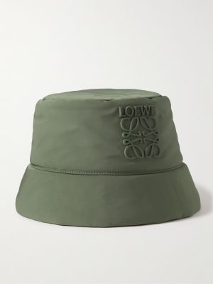 Logo-Appliquéd Padded Nylon Bucket Hat Logo-Appliquéd Padded Nylon Bucket Hat