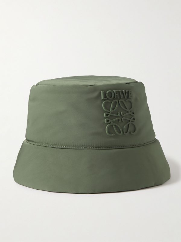 Logo-Appliquéd Padded Nylon Bucket Hat Logo-Appliquéd Padded Nylon Bucket Hat