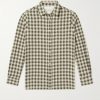 Alex Checked Herringbone Cotton Shirt Alex Checked Herringbone Cotton Shirt