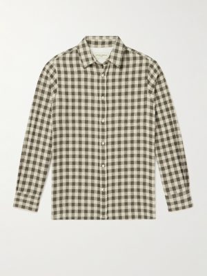 Alex Checked Herringbone Cotton Shirt Alex Checked Herringbone Cotton Shirt