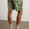 Straight-Leg Printed Shell Swim Shorts - BK Straight-Leg Printed Shell Swim Shorts - BK