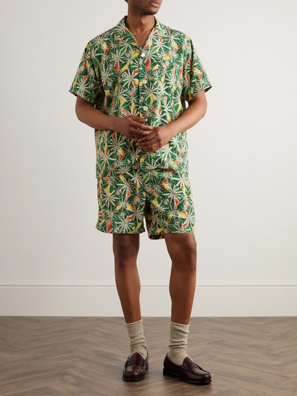 Straight-Leg Printed Shell Swim Shorts - OU Straight-Leg Printed Shell Swim Shorts - OU