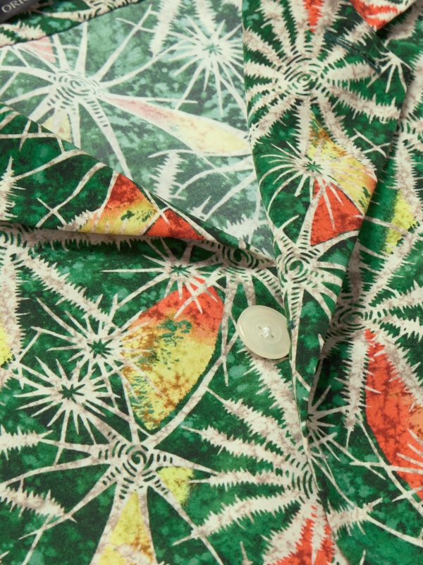 Camp-Collar Printed Cotton-Voile Shirt - CU Camp-Collar Printed Cotton-Voile Shirt - CU