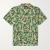 Camp-Collar Printed Cotton-Voile Shirt Camp-Collar Printed Cotton-Voile Shirt