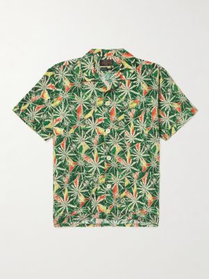 Camp-Collar Printed Cotton-Voile Shirt Camp-Collar Printed Cotton-Voile Shirt