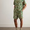 Camp-Collar Printed Cotton-Voile Shirt - OU Camp-Collar Printed Cotton-Voile Shirt - OU