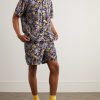 Straight-Leg Mid-Length Printed Shell Swim Shorts - OU Straight-Leg Mid-Length Printed Shell Swim Shorts - OU