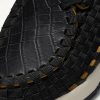 Air Footscape Stretch-Knit and Croc-Effect Leather Sneakers - CU Air Footscape Stretch-Knit and Croc-Effect Leather Sneakers - CU