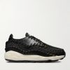 Air Footscape Stretch-Knit and Croc-Effect Leather Sneakers Air Footscape Stretch-Knit and Croc-Effect Leather Sneakers