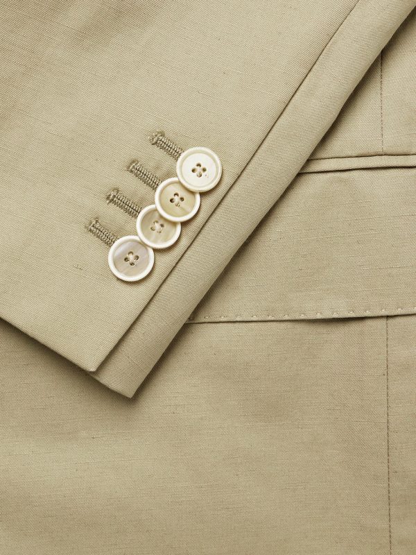 Aida Slim-Fit Cropped Cotton and Linen-Blend Suit Jacket - CU Aida Slim-Fit Cropped Cotton and Linen-Blend Suit Jacket - CU