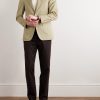 Aida Slim-Fit Cropped Cotton and Linen-Blend Suit Jacket - OU Aida Slim-Fit Cropped Cotton and Linen-Blend Suit Jacket - OU
