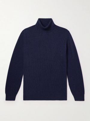 Ribbed Cashmere Rollneck Sweater Ribbed Cashmere Rollneck Sweater