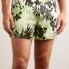 Velvet-Trimmed Floral-Print Silk-Satin Boxer Shorts - OU Velvet-Trimmed Floral-Print Silk-Satin Boxer Shorts - OU