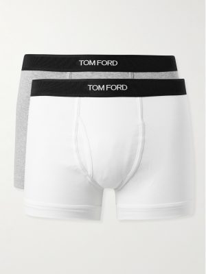 Two-Pack Stretch-Cotton Jersey Boxer Briefs Two-Pack Stretch-Cotton Jersey Boxer Briefs
