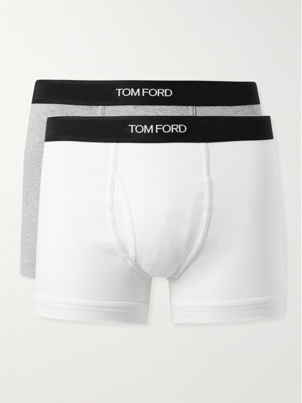 Two-Pack Stretch-Cotton Jersey Boxer Briefs Two-Pack Stretch-Cotton Jersey Boxer Briefs