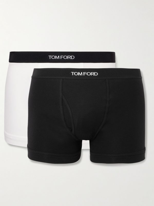 Two-Pack Stretch-Cotton Jersey Boxer Briefs Two-Pack Stretch-Cotton Jersey Boxer Briefs