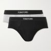 Two-Pack Stretch-Cotton and Modal-Blend Briefs Two-Pack Stretch-Cotton and Modal-Blend Briefs