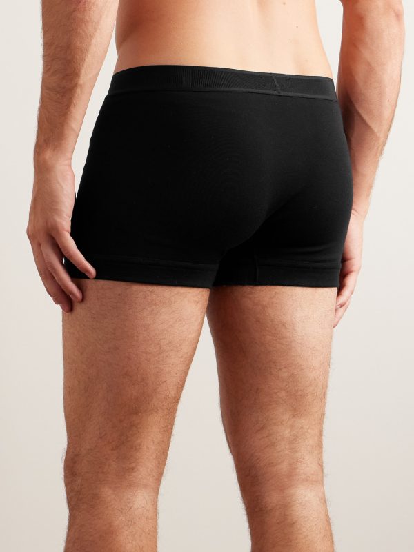 Two-Pack Stretch-Cotton Jersey Boxer Briefs - BK Two-Pack Stretch-Cotton Jersey Boxer Briefs - BK